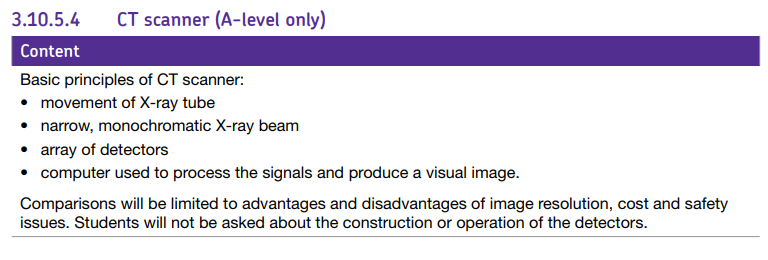Specification reference