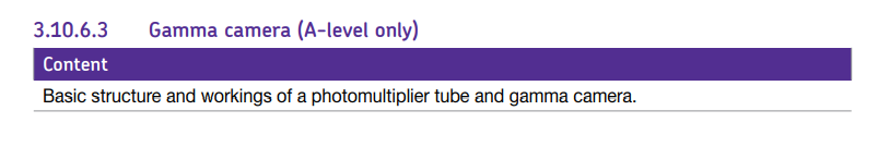 Specification reference