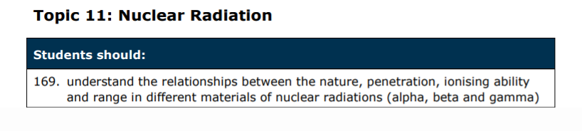 Specification reference