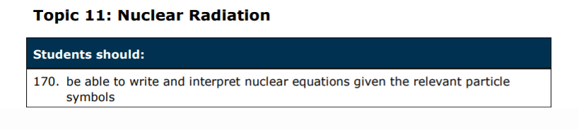 Specification reference