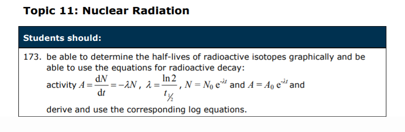 Specification reference