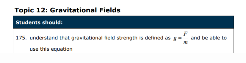 Specification reference