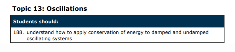 Specification reference