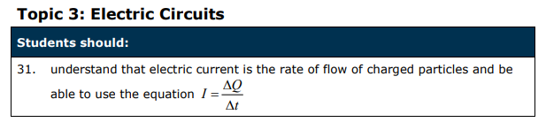Specification reference