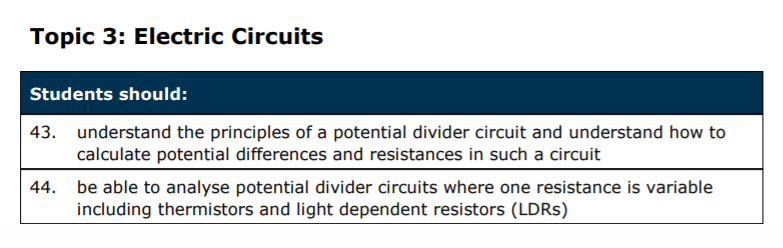 Specification reference