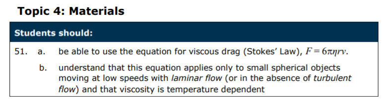 Specification reference