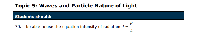 Specification reference
