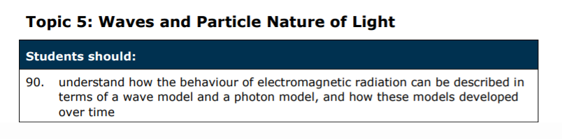 Specification reference