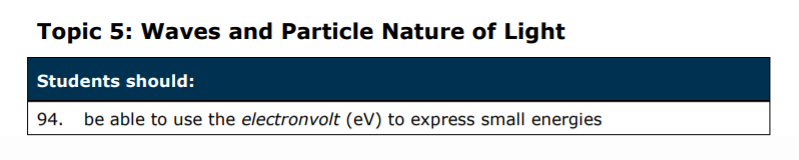 Specification reference