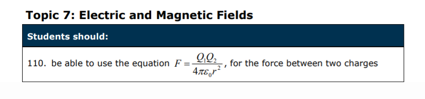 Specification reference