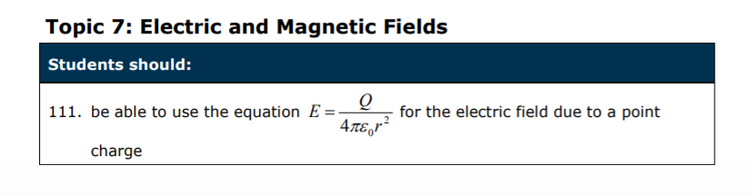 Specification reference