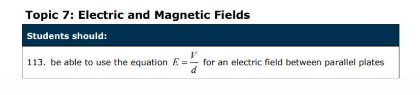 Specification reference