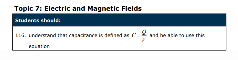 Specification reference
