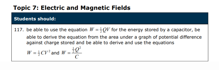 Specification reference