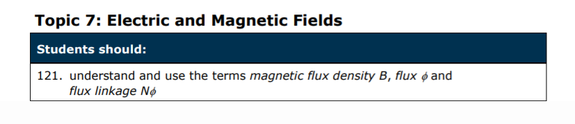 Specification reference