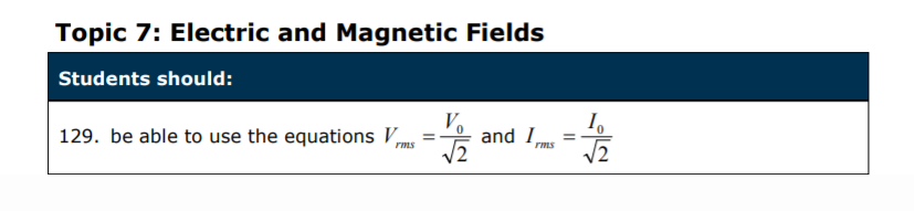 Specification reference