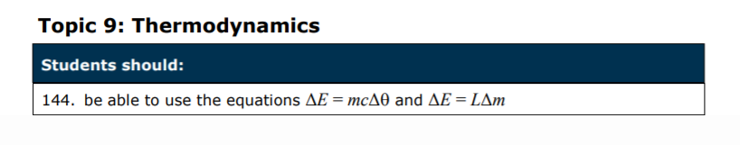 Specification reference