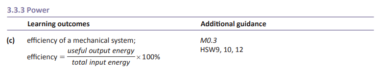 Specification reference