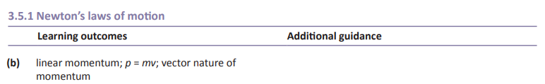 Specification reference
