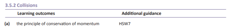 Specification reference