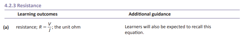 Specification reference
