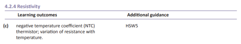 Specification reference