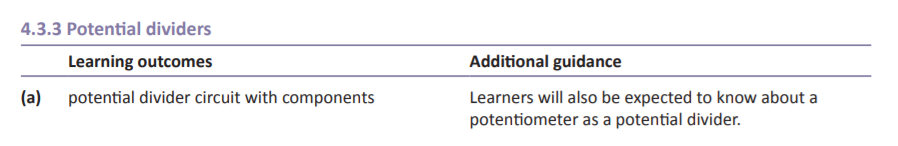 Specification reference