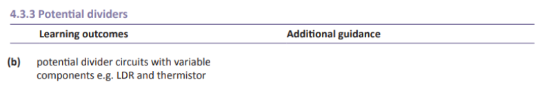 Specification reference