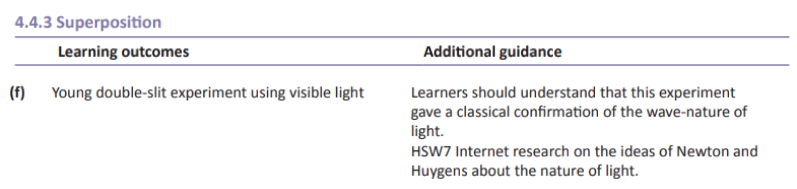 Specification reference