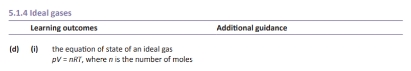 Specification reference