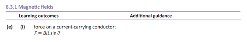 Specification reference