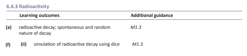Specification reference