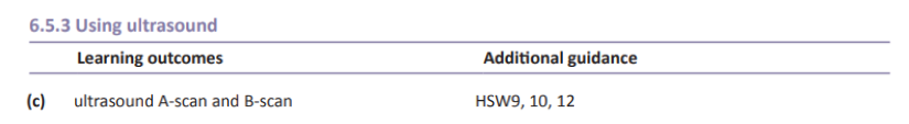Specification reference