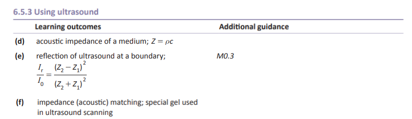 Specification reference